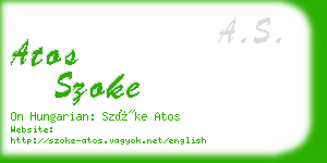 atos szoke business card